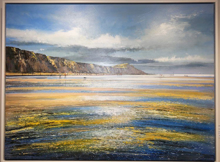 A Bright Day, Sheringham Beach Painting by Michael Sanders