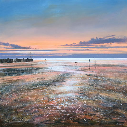 A Sheringham Sunset Painting by Michael Sanders