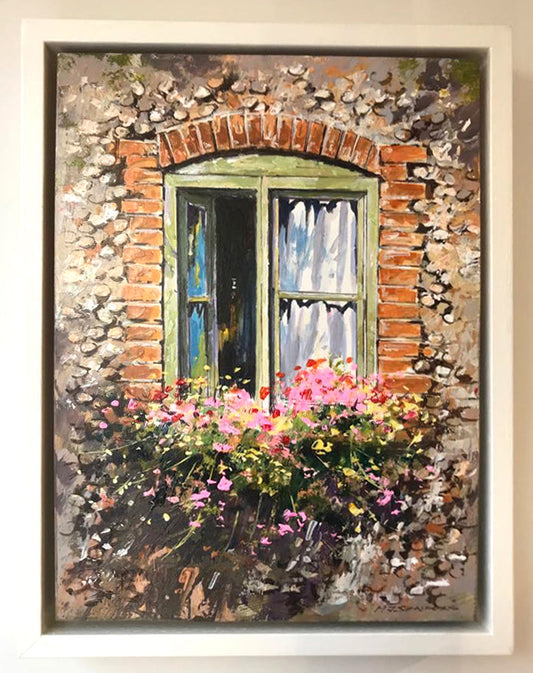 CottageWindow Painting by Michael Sanders