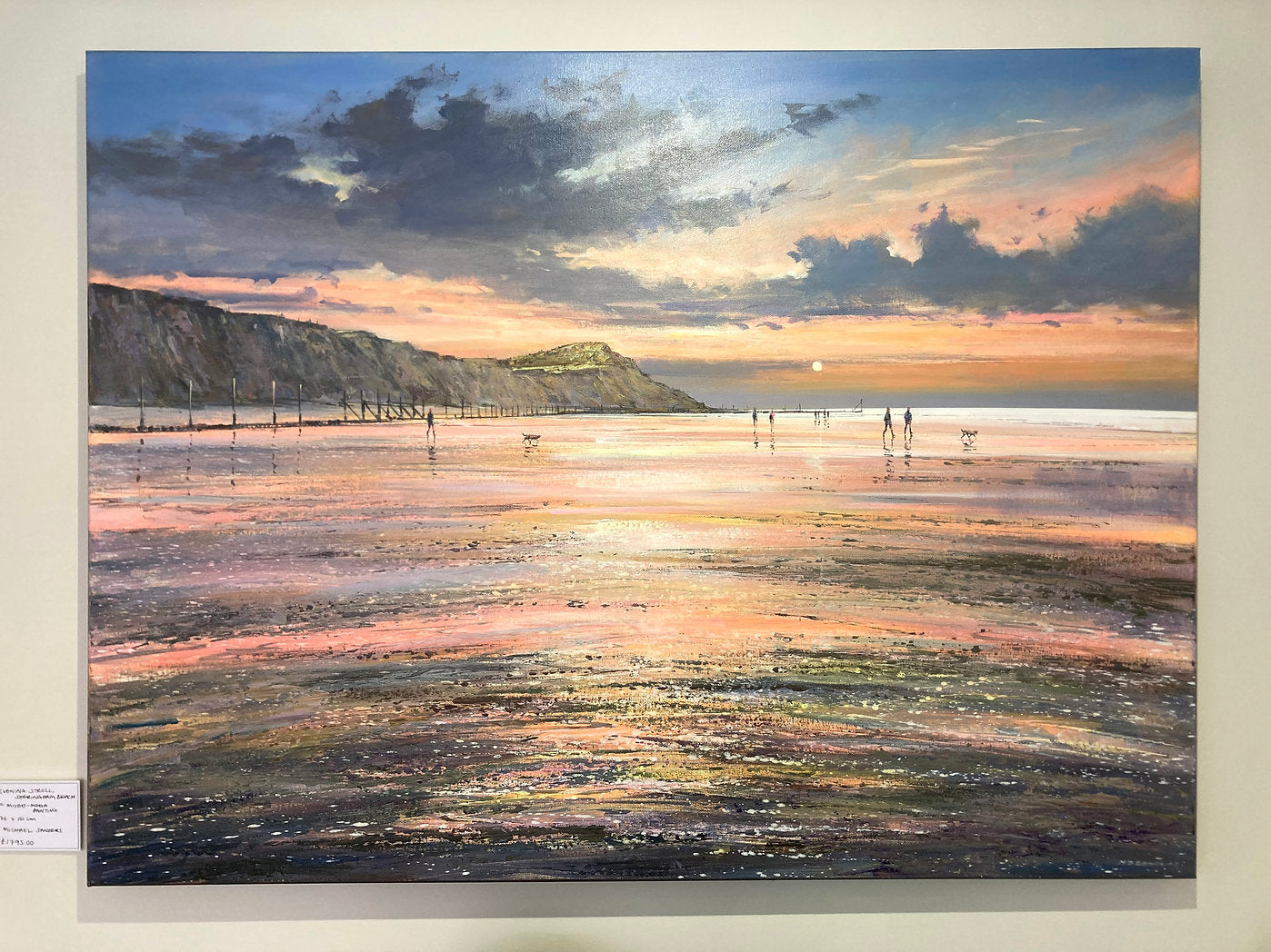 Evening Stroll, Sheringham Beach Painting by Michael Sanders