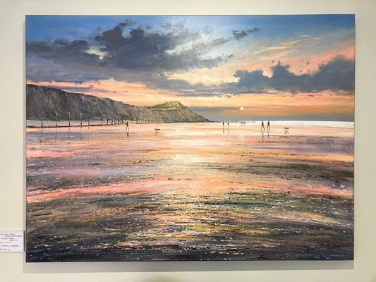 Evening Stroll, Sheringham Beach Painting by Michael Sanders