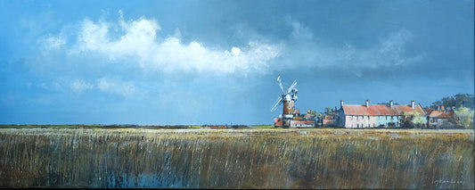 Passing Storm, Cley Painting by Michael Sanders