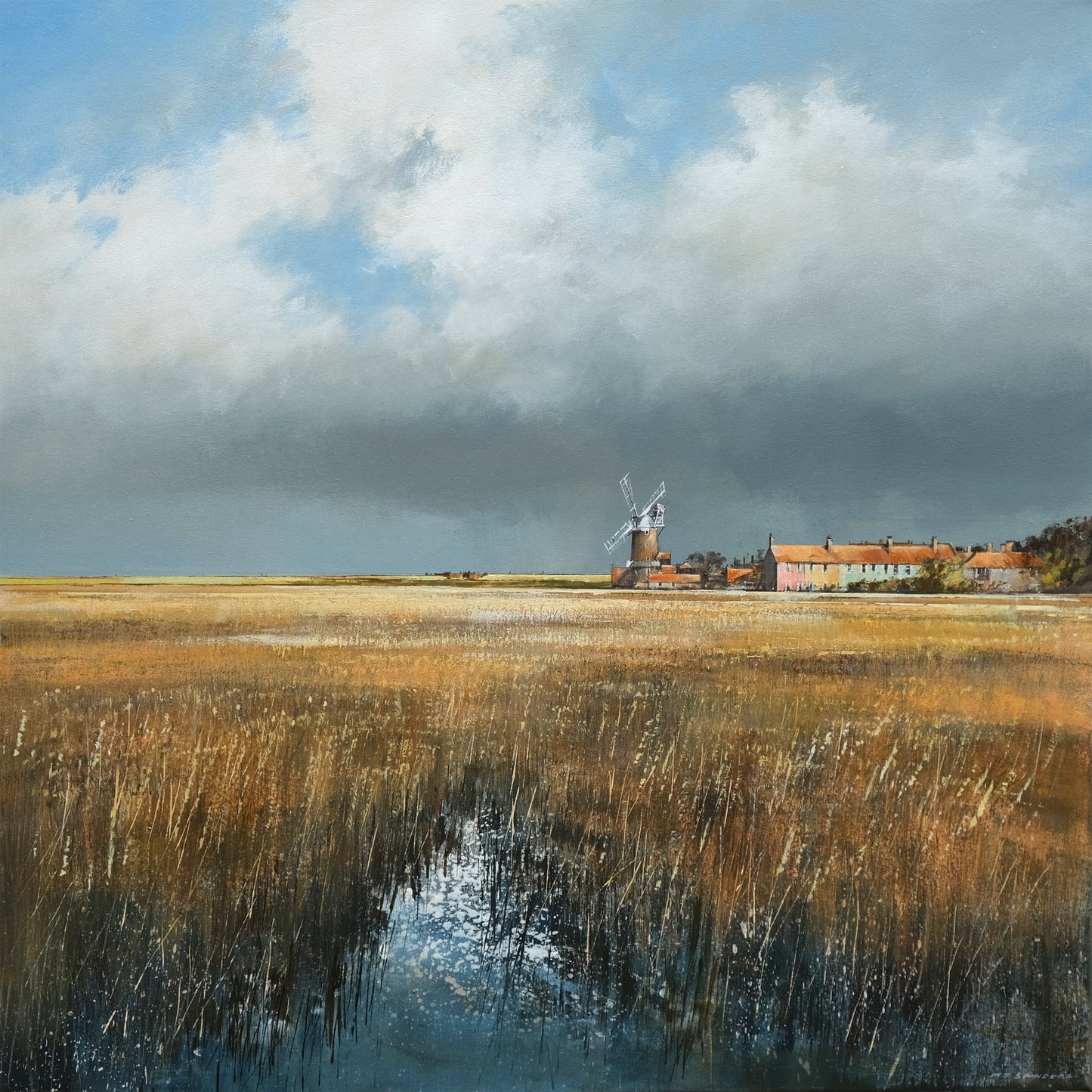 The Mill at Cley Painting by Michael Sanders