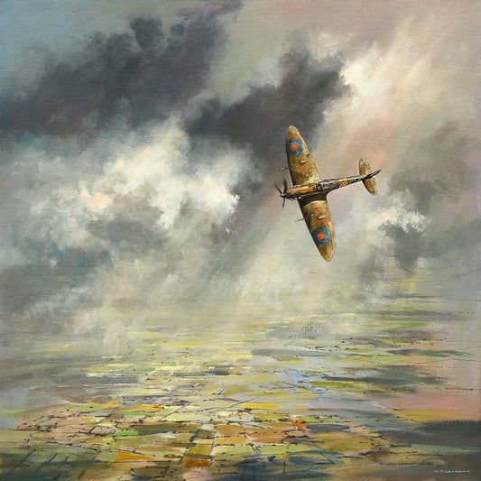 Spitfire Painting by Michael Sanders